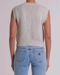Abrand - Knit Vest - Grey - Womens Fashion
