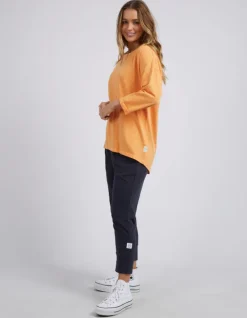 Annie 3/4 Tee | Mango Tango