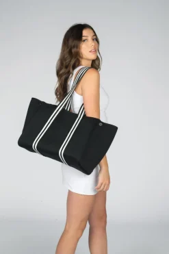 Aria Nappy/Gym/Beach Neoprene Tote Bag - Black