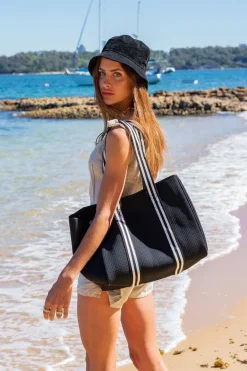 Aria Nappy/Gym/Beach Neoprene Tote Bag - Black