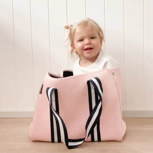 Aria Nappy/Gym/Beach Neoprene Tote Bag - Pink