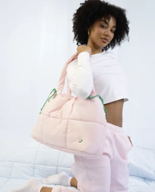 Baby Pink Marshmallow Midi Tote