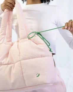 Baby Pink Marshmallow Midi Tote