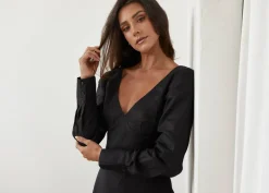Bisk The Label - Ivy Dress - Black - Womens Clothing