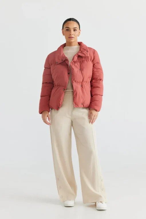 Brave & True - Aspen Puffer - Rosewood - Womens Fashion