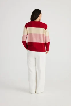 Brave & True - Buckley Knit - Red - Womens Fashion