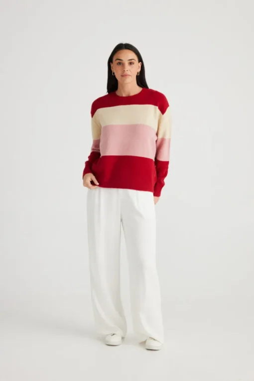 Brave & True - Buckley Knit - Red - Womens Fashion