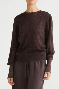 Brave & True - Domenica Knit Top - Champagne - Womens Fashion