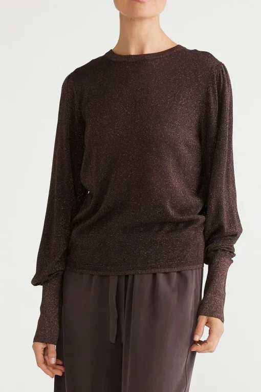 Brave & True - Domenica Knit Top - Champagne - Womens Fashion