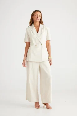 Brave & True - Jolie Short Sleeve Jacket - Natural - Womens Fashion