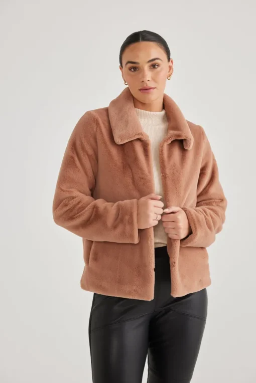 Brave & True - Steinway Jacket - Tan - Womens Fashion
