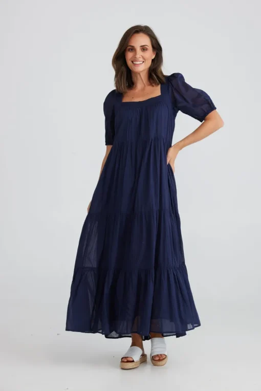 Brave & True - Sunseeker Dress - Navy - Womens Fashion
