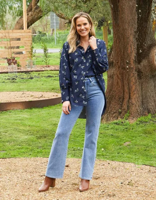 Clara Boot Leg Jean | Blue