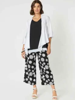 Clarity - Layered Cami - Black/White - Womens Fashion
