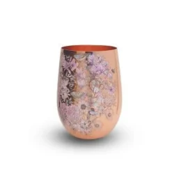 Clinq - Floral Print Copper Glasses - Drinkware