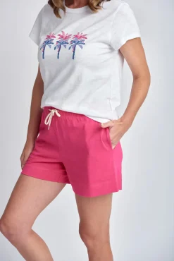 cloth + paper + scissors - Trackie Short - Raspberry - Womens Fashion