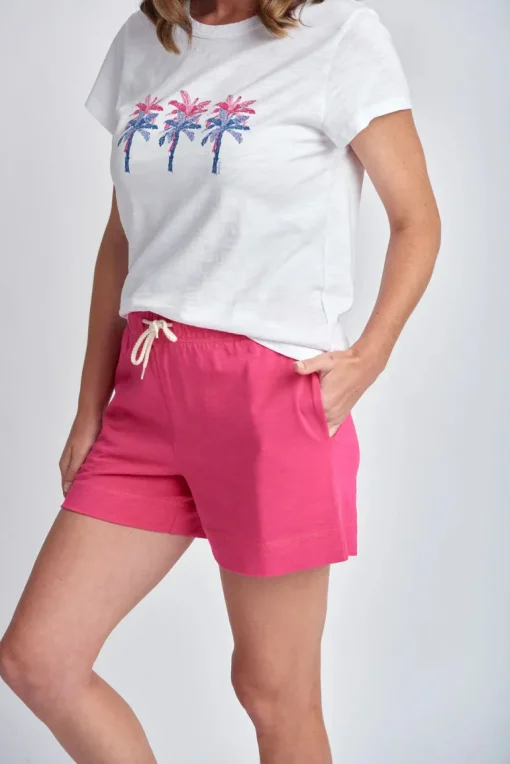 cloth + paper + scissors - Trackie Short - Raspberry - Womens Fashion