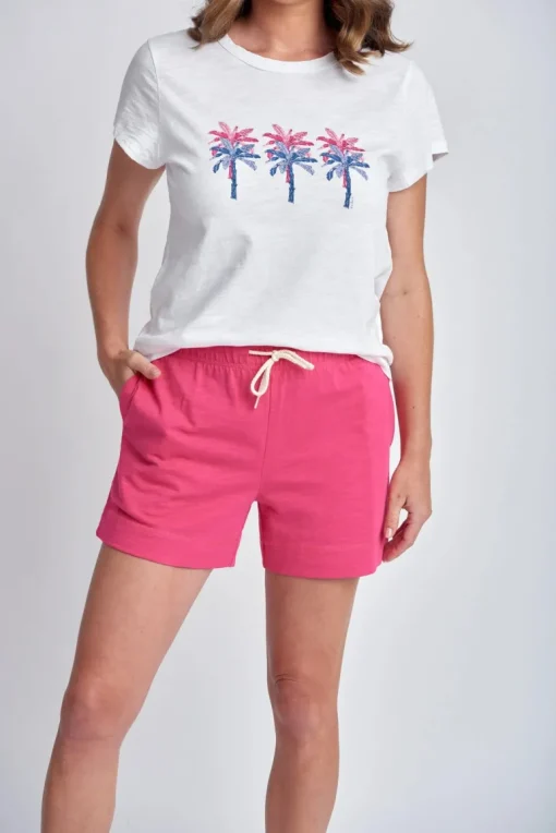 cloth + paper + scissors - Trackie Short - Raspberry - Womens Fashion