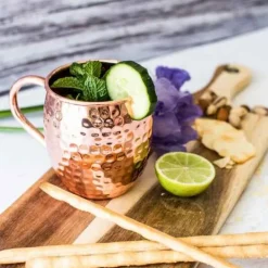 Copper Hammered Mugs