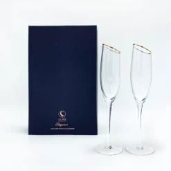 Elegance Stemmed Champagne Flutes