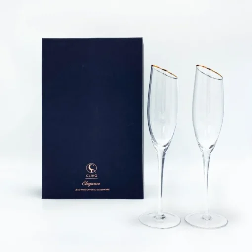 Elegance Stemmed Champagne Flutes