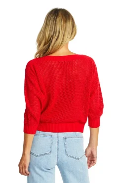Ellie Open Knit Top | Poppy