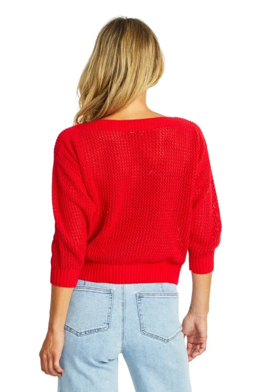 Ellie Open Knit Top | Poppy