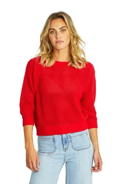 Ellie Open Knit Top | Poppy