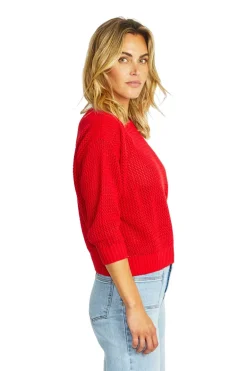 Ellie Open Knit Top | Poppy