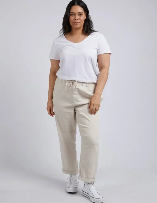 Elm - Anni Pant - Oatmeal - Womens Fashion