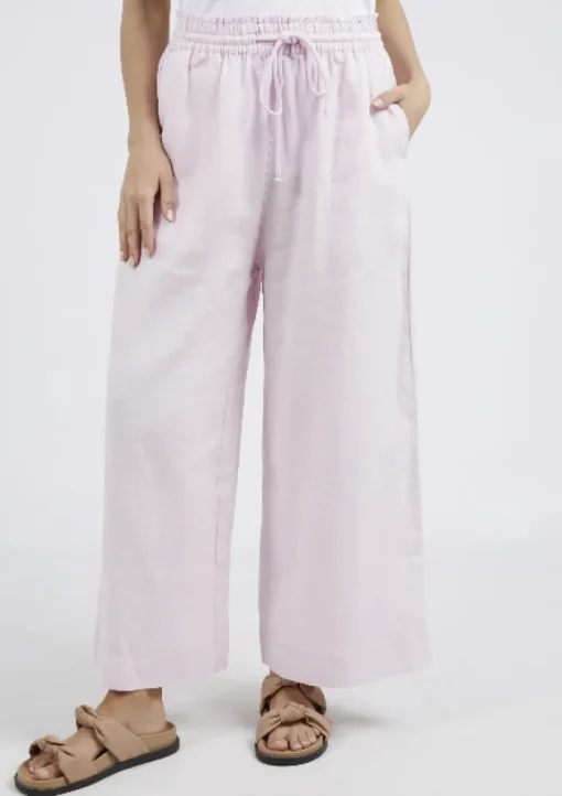 Elm - Dionne Wide Leg Pant - Blossom - Womens Fashion
