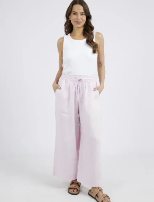 Elm - Dionne Wide Leg Pant - Blossom - Womens Fashion