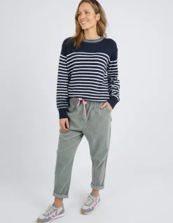 Elm - Dulcie Cord Pant - Ice - Womens Fashion