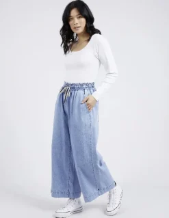 Elm - Greta Wide Leg Pant - Womens Fashion