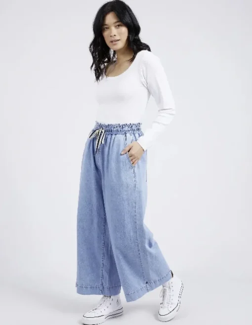 Elm - Greta Wide Leg Pant - Womens Fashion