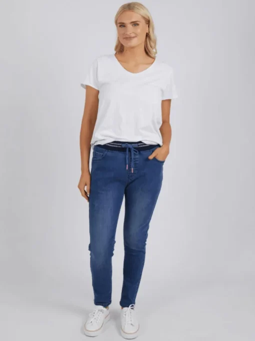 Elm - Melody Denim Jogger - Womens Fashion