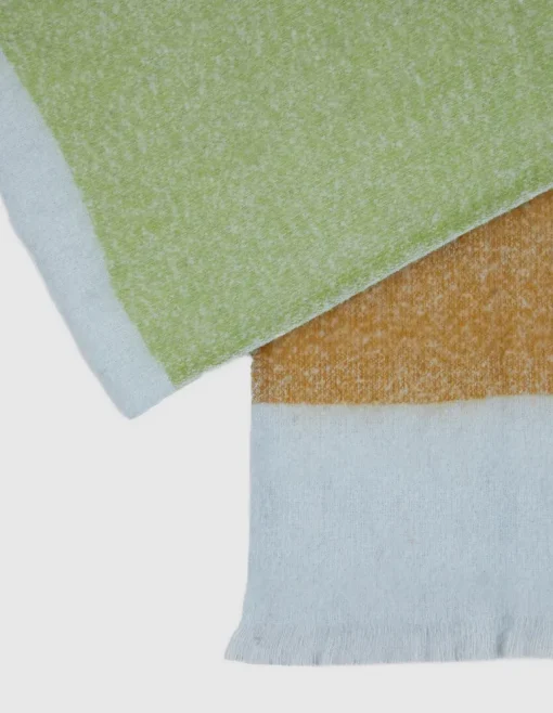 Elm - Pasture Scarf Green, Grey & Cream - Womens Fashion