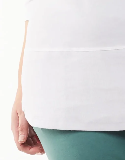 Elm - Rib Long Sleeve - White - Womens Fashion-