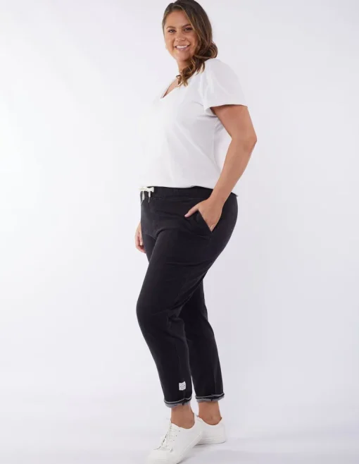 Elm - Rickety Pant - Black - Womens Fashion
