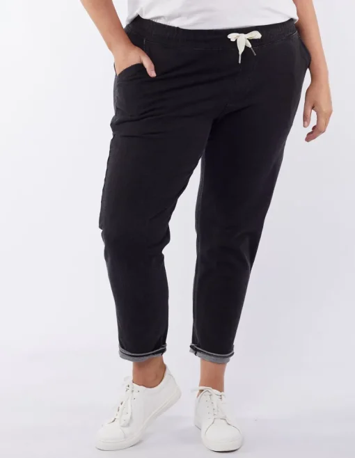 Elm - Rickety Pant - Black - Womens Fashion