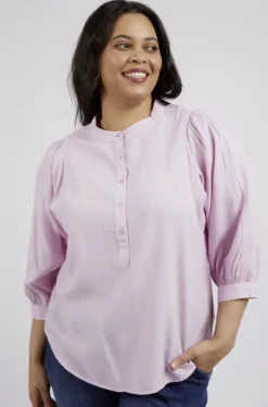 Elm - Rowan Shirt - Powder Pink - Womens Fashion