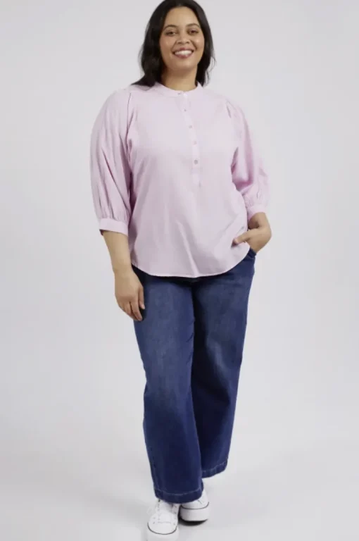 Elm - Rowan Shirt - Powder Pink - Womens Fashion