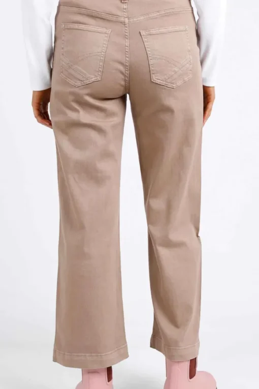 Elm - Scarlet Wide Leg Pant - Mocha - Womens Fashion
