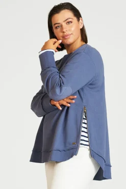 est. 1971 - High-Low Zipside Sweatshirt - Old Navy - Womens Fashion