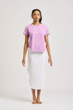 est. 1971 - Raw T-shirt - Lilac - Womens Fashion