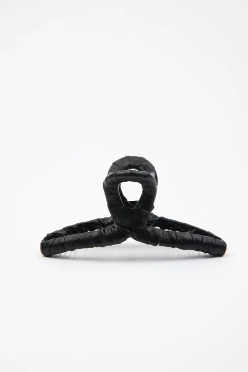 Faux Leather Hair Claw