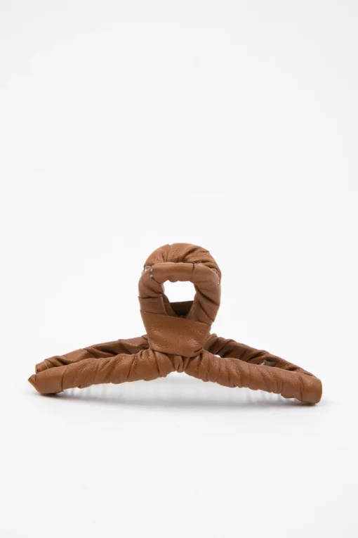 Faux Leather Hair Claw