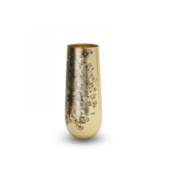 Floral Print Gold Champagne Flutes