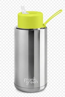 Frank Green - 34oz / 1L - Chrome Silver 1L / 34oz Straw Lid