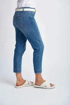 Goondiwindi Cotton - Denim Cropped Jean - Light Blue - Womens Fashion